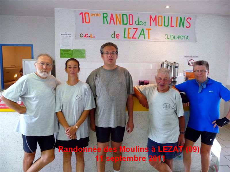Randonnée des Moulins à LEZAT 11 septembre 2011