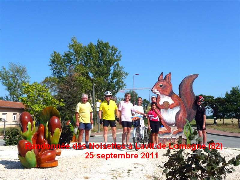 Randonnée des Noisettes à Lavit de Lomagne 25 septembre 2011